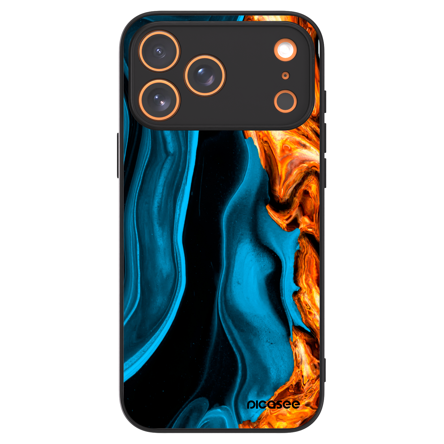 Picasee ULTIMATE CASE MagSafe für Apple iPhone 17 Pro Max - Gold blue