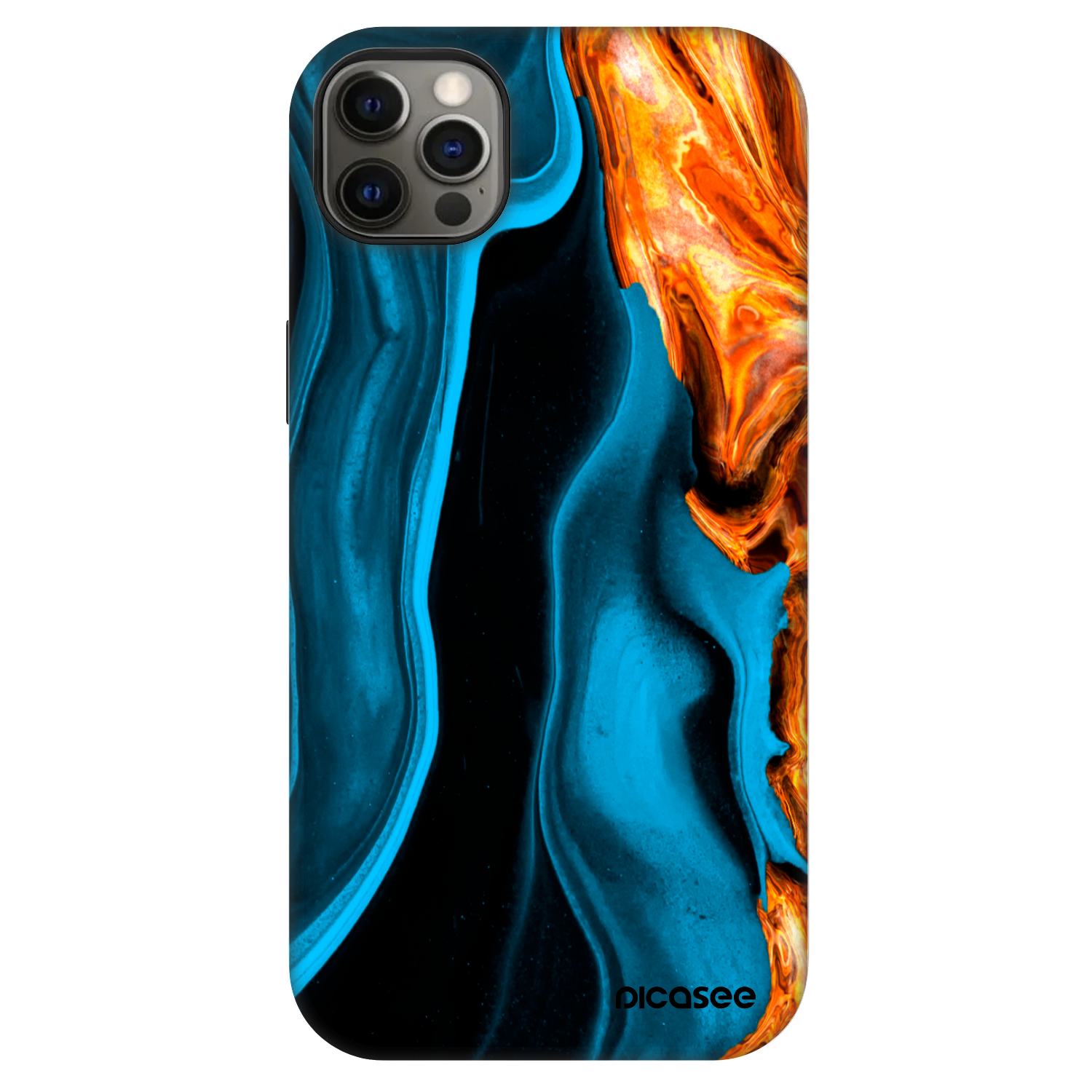 Picasee Fashion Case MagSafe für Apple iPhone 12 Pro Max - Gold blue