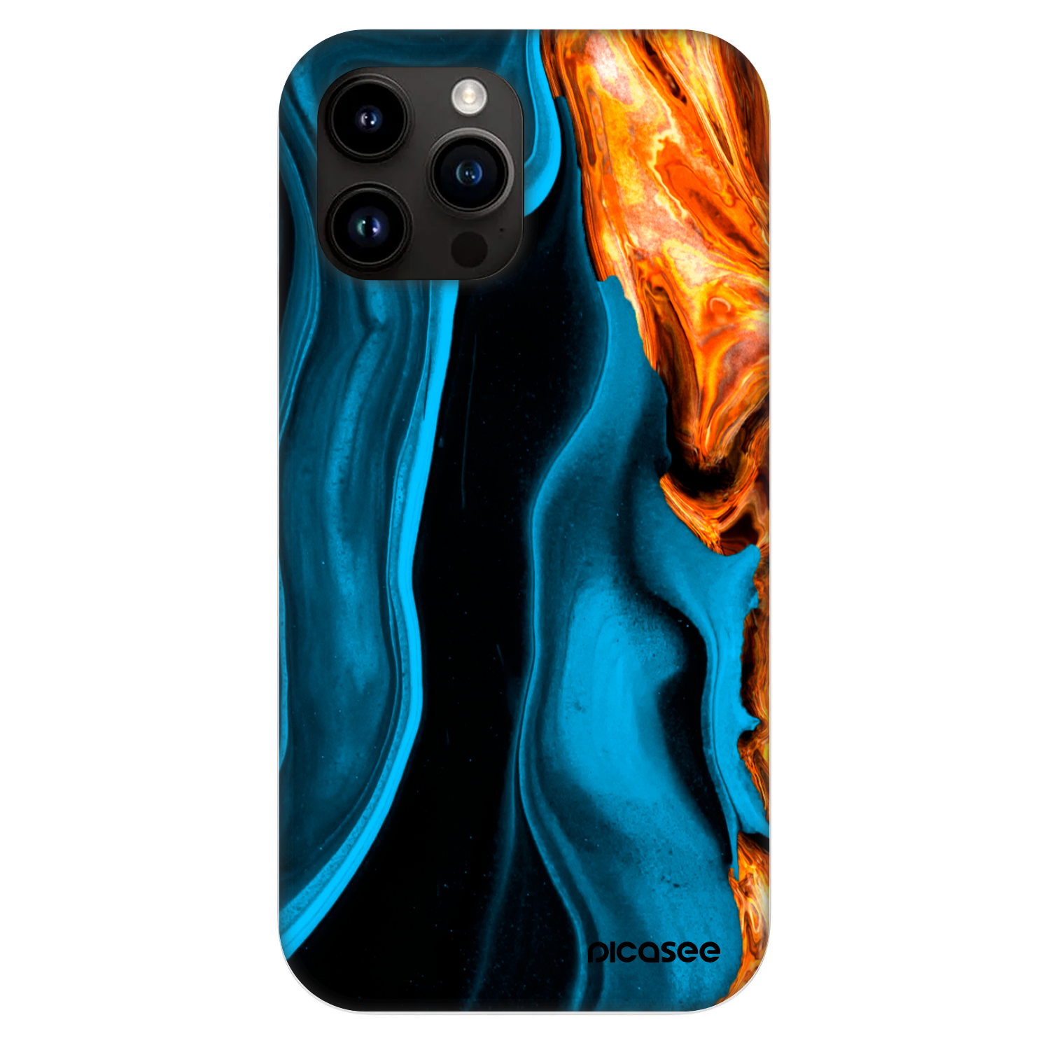 Picasee Fashion Case MagSafe für Apple iPhone 13 Pro Max - Gold blue