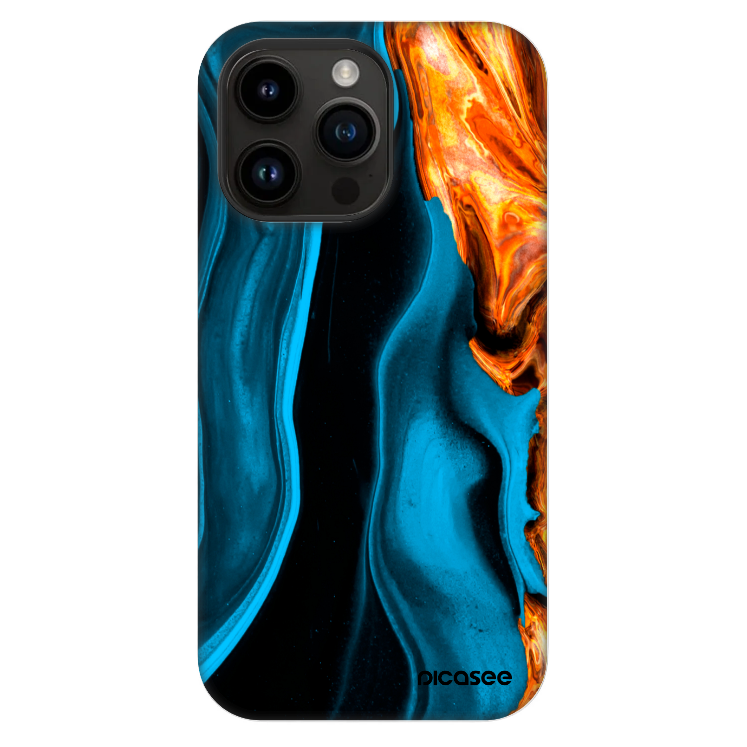Picasee Fashion Case MagSafe für Apple iPhone 14 Pro Max - Gold blue