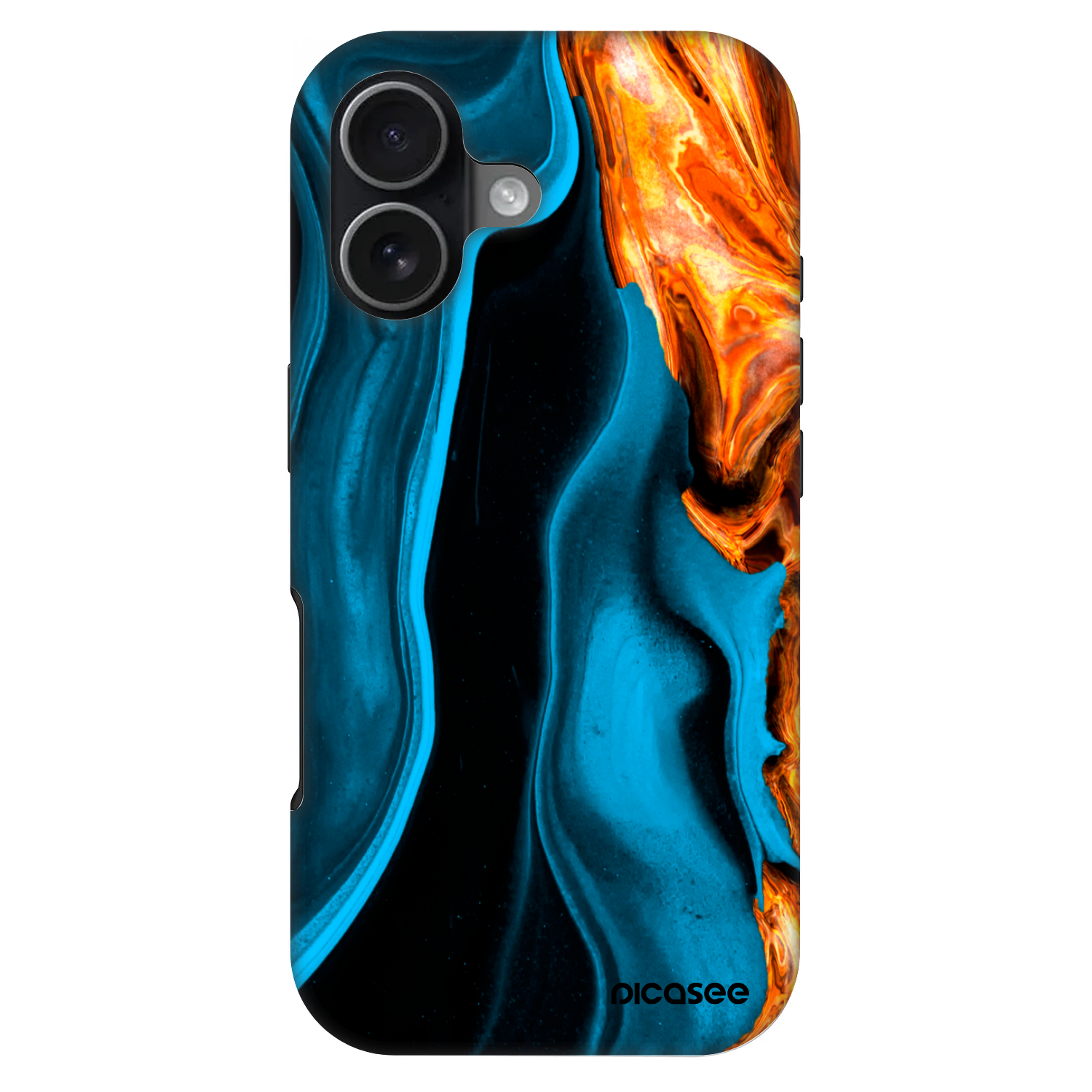 Picasee Fashion Case MagSafe für Apple iPhone 17 - Gold blue