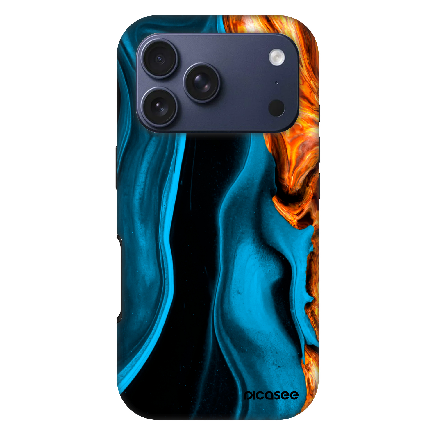 Picasee Fashion Case MagSafe für Apple iPhone 17 Pro - Gold blue