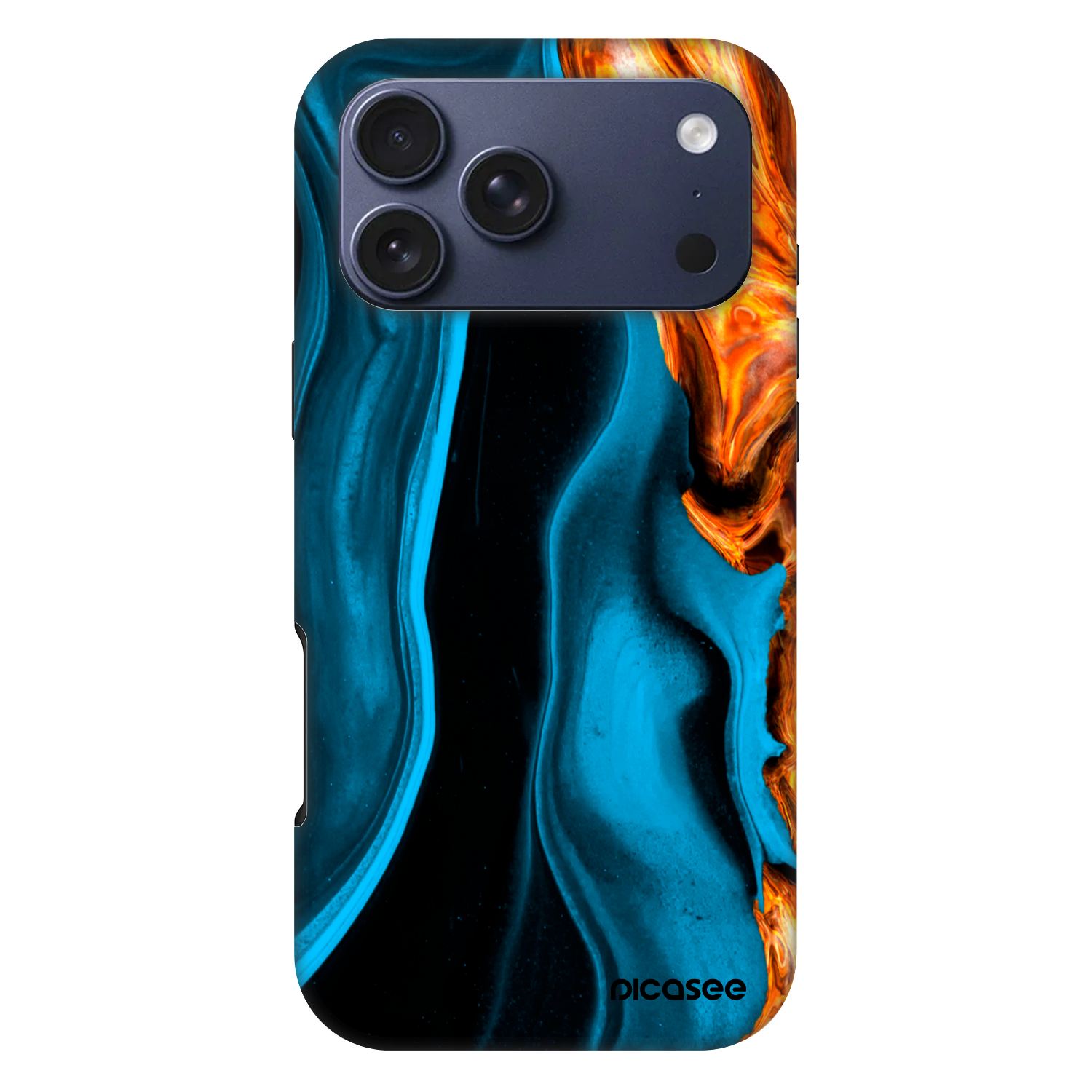 Picasee Fashion Case MagSafe für Apple iPhone 17 Pro Max - Gold blue