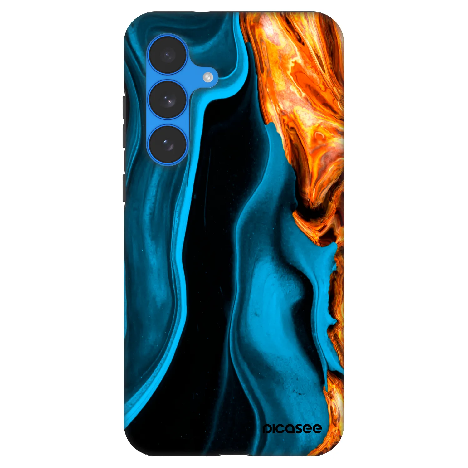 Picasee Fashion Case für Samsung Galaxy S25 FE 5G - Gold blue