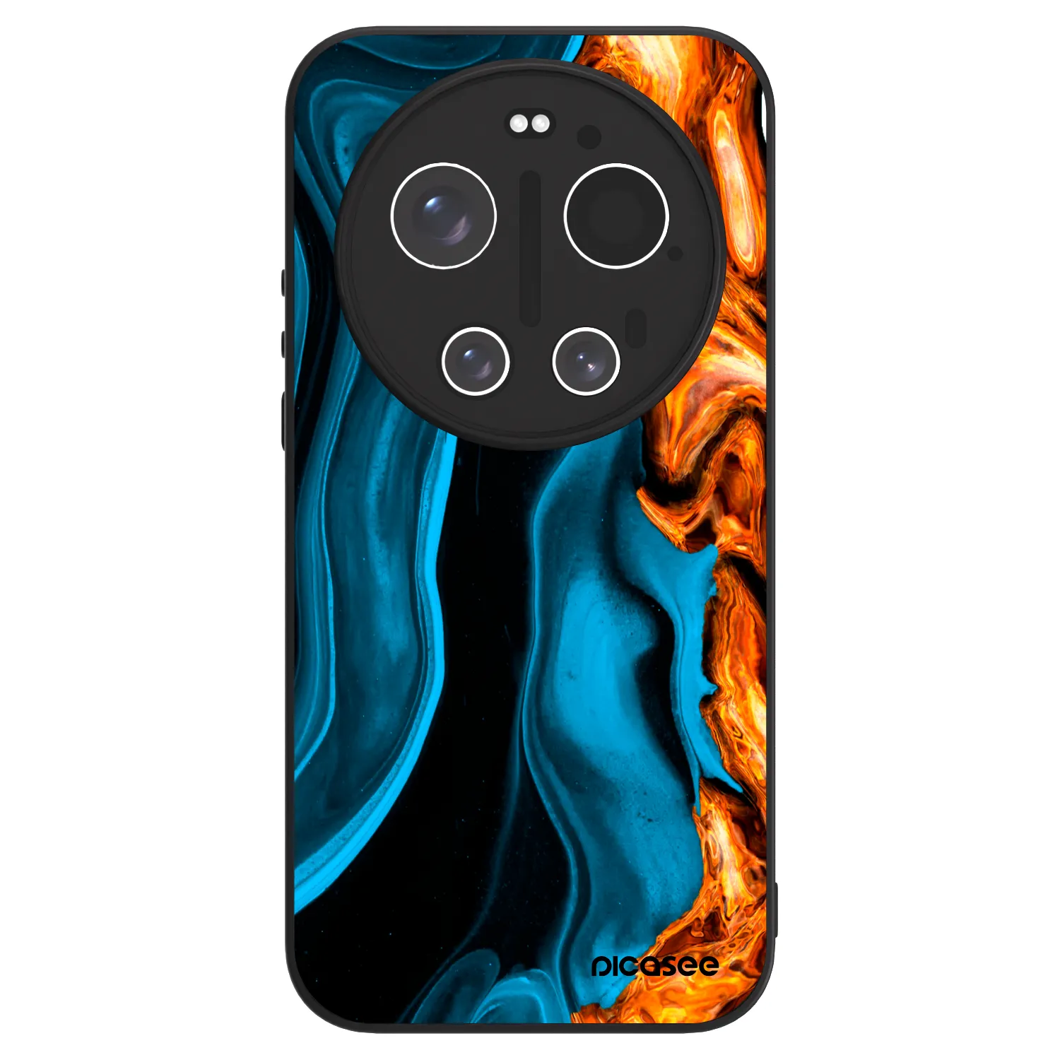 Picasee ULTIMATE CASE PowerShare für Xiaomi 17 Ultra - Gold blue