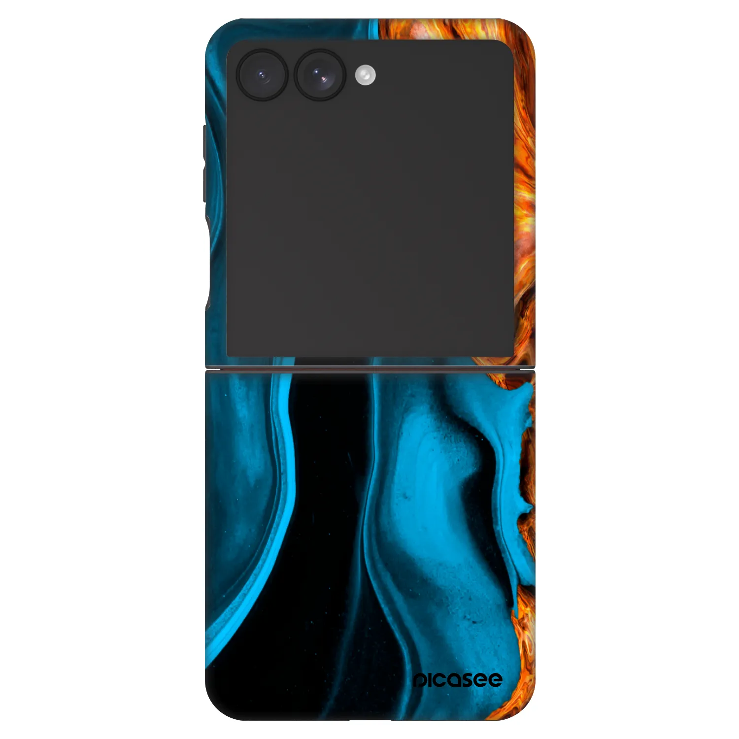 Picasee Fashion Case für Samsung Galaxy Z Flip7 5G - Gold blue