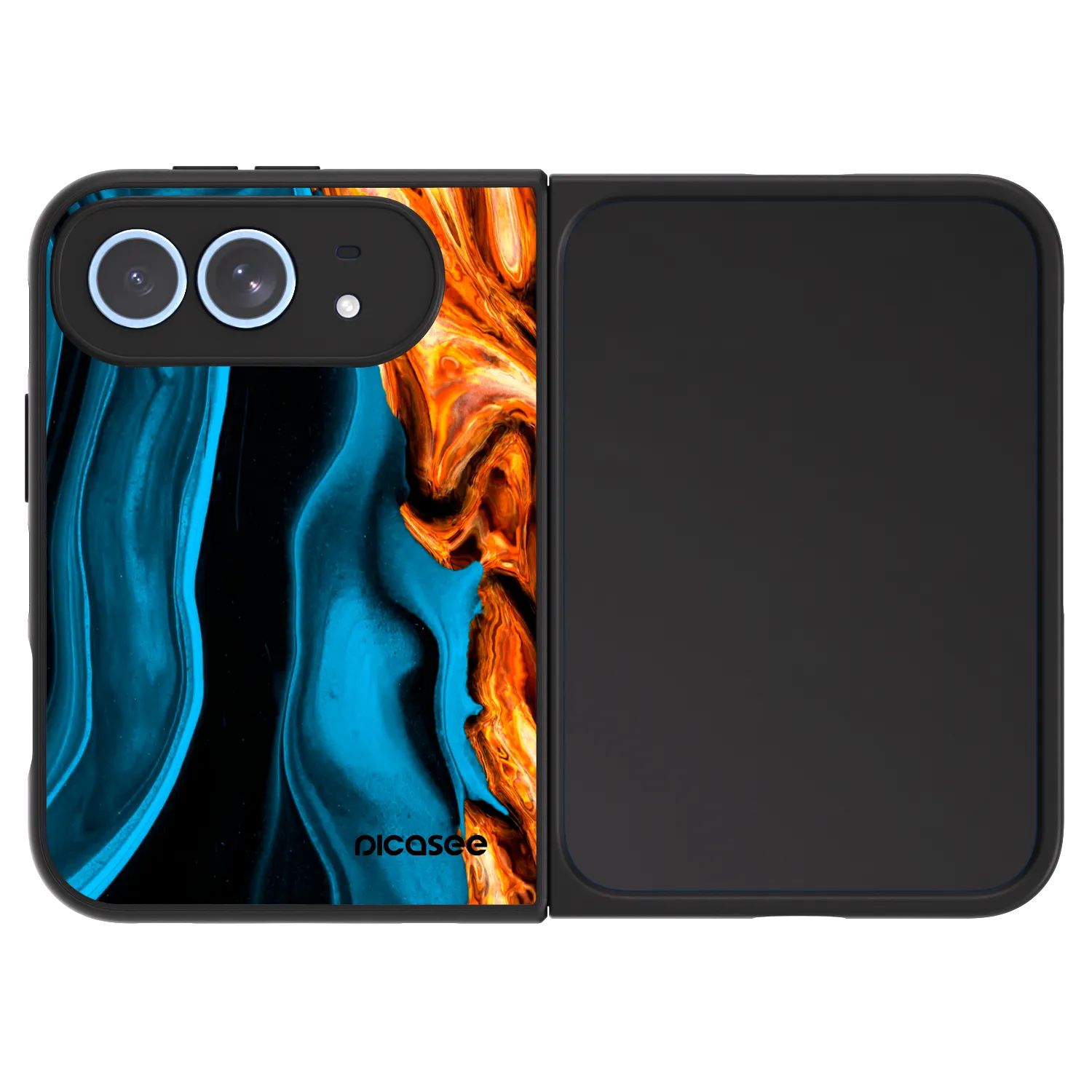 Picasee ULTIMATE CASE für Apple iPhone Duo - Gold blue