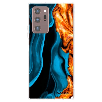 Picasee Samsung Galaxy Note 20 Ultra Hülle - Transparentes Silikon - Gold blue