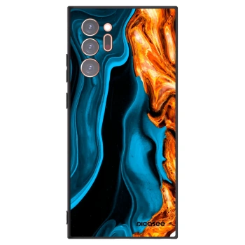 Picasee Samsung Galaxy Note 20 Ultra Hülle - Schwarzes Silikon - Gold blue