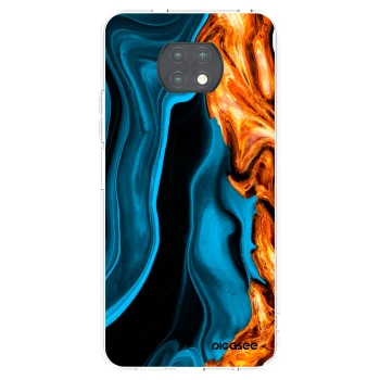 Picasee Xiaomi Redmi Note 9T Hülle - Transparentes Silikon - Gold blue
