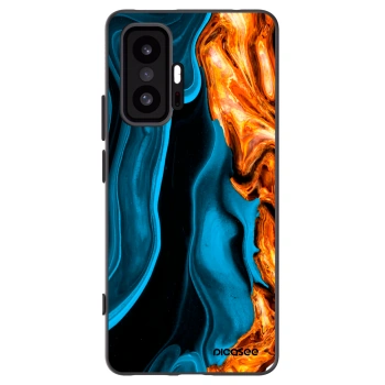 Picasee Xiaomi 11T Hülle - Schwarzes Silikon - Gold blue