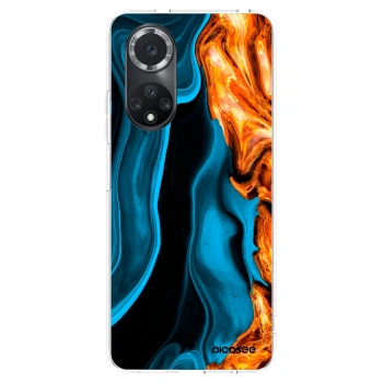Picasee Huawei Nova 9 SE Hülle - Transparentes Silikon - Gold blue