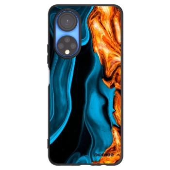 Picasee Honor X7 Hülle - Schwarzes Silikon - Gold blue