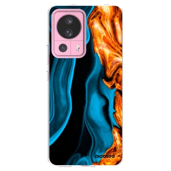 Picasee Xiaomi 13 Lite Hülle - Transparentes Silikon - Gold blue