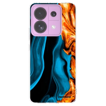 Picasee Xiaomi Redmi Note 13 Pro 5G Hülle - Transparentes Silikon - Gold blue
