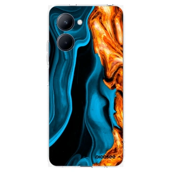 Picasee Realme C33 (2023) Hülle - Transparentes Silikon - Gold blue