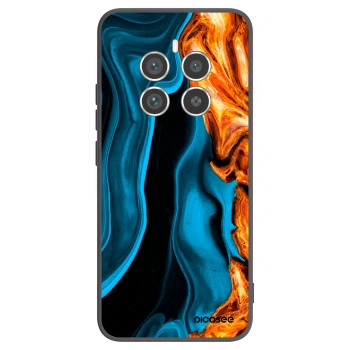 Picasee Realme 12 Pro 5G Hülle - Schwarzes Silikon - Gold blue