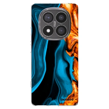 Picasee Xiaomi Redmi Note 14 Pro+ 5G Hülle - Transparentes Silikon - Gold blue