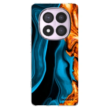 Picasee Xiaomi Redmi Note 14 Pro 5G Hülle - Transparentes Silikon - Gold blue
