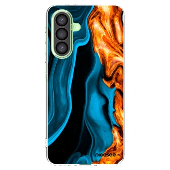 Picasee Samsung Galaxy A26 5G A266B Hülle - Transparentes Silikon - Gold blue
