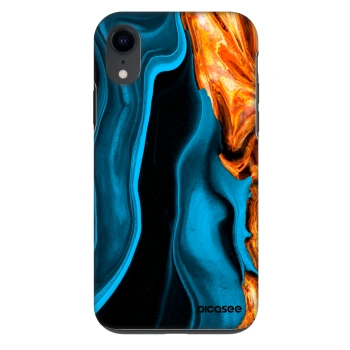 Hülle für Apple iPhone XR - Gold blue