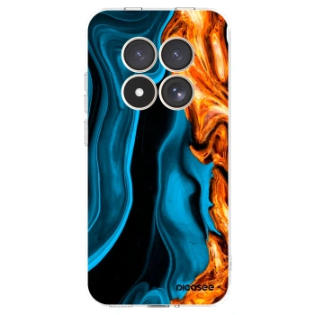Picasee Xiaomi Redmi Note 15 Pro 4G Hülle - Transparentes Silikon - Gold blue