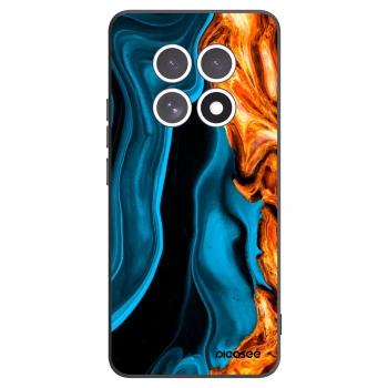 Picasee Xiaomi Redmi Note 15 5G Hülle - Schwarzes Silikon - Gold blue