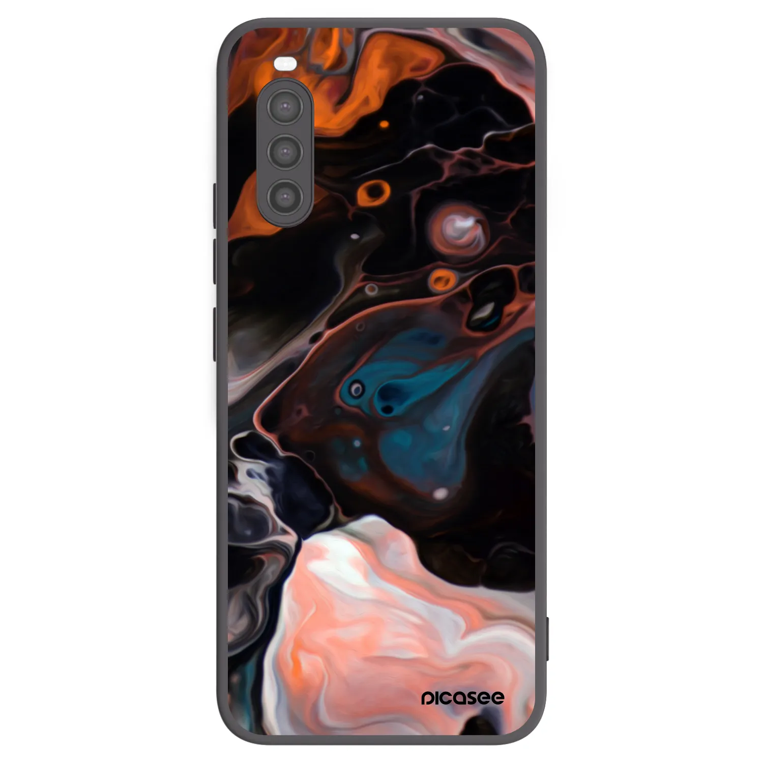 Picasee Sony Xperia 10 II Hülle - Schwarzes Silikon - Cream