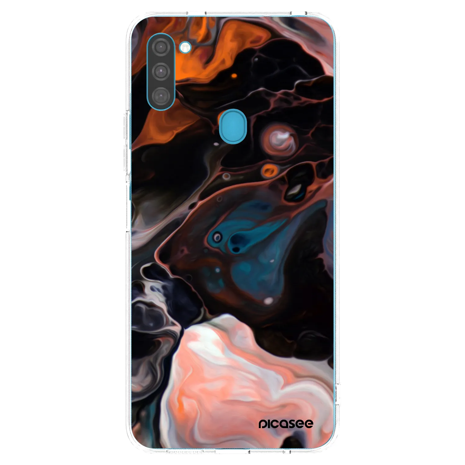Picasee Samsung Galaxy M11 Hülle - Transparentes Silikon - Cream