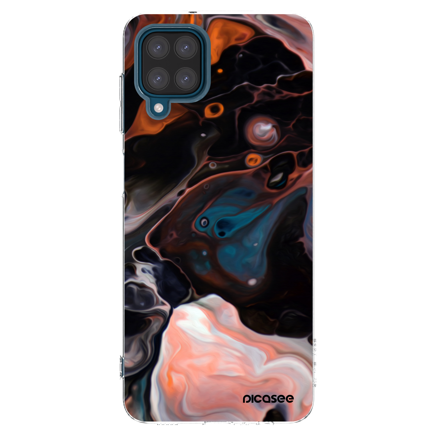 Picasee Samsung Galaxy A12 A125F Hülle - Transparentes Silikon - Cream