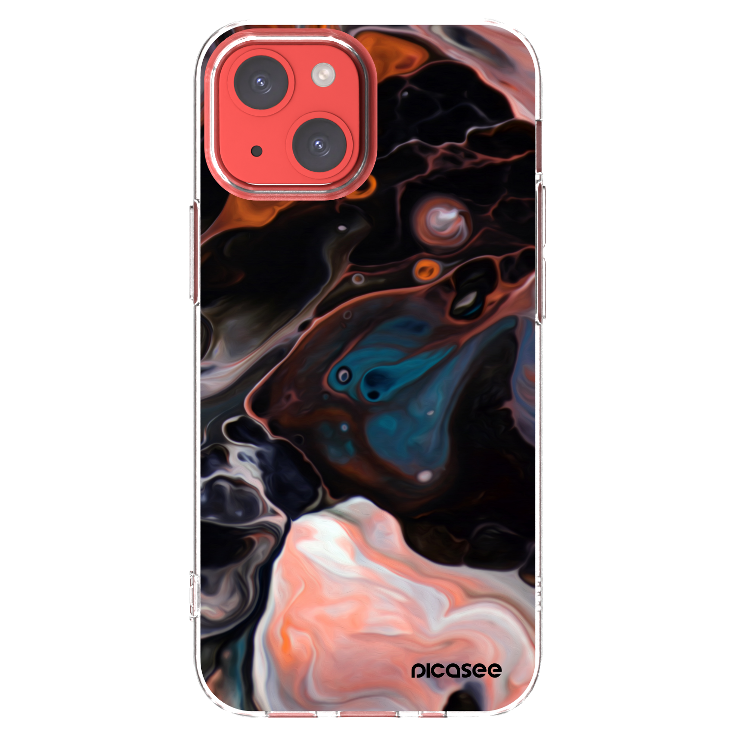Picasee Apple iPhone 13 mini Hülle - Transparentes Silikon - Cream