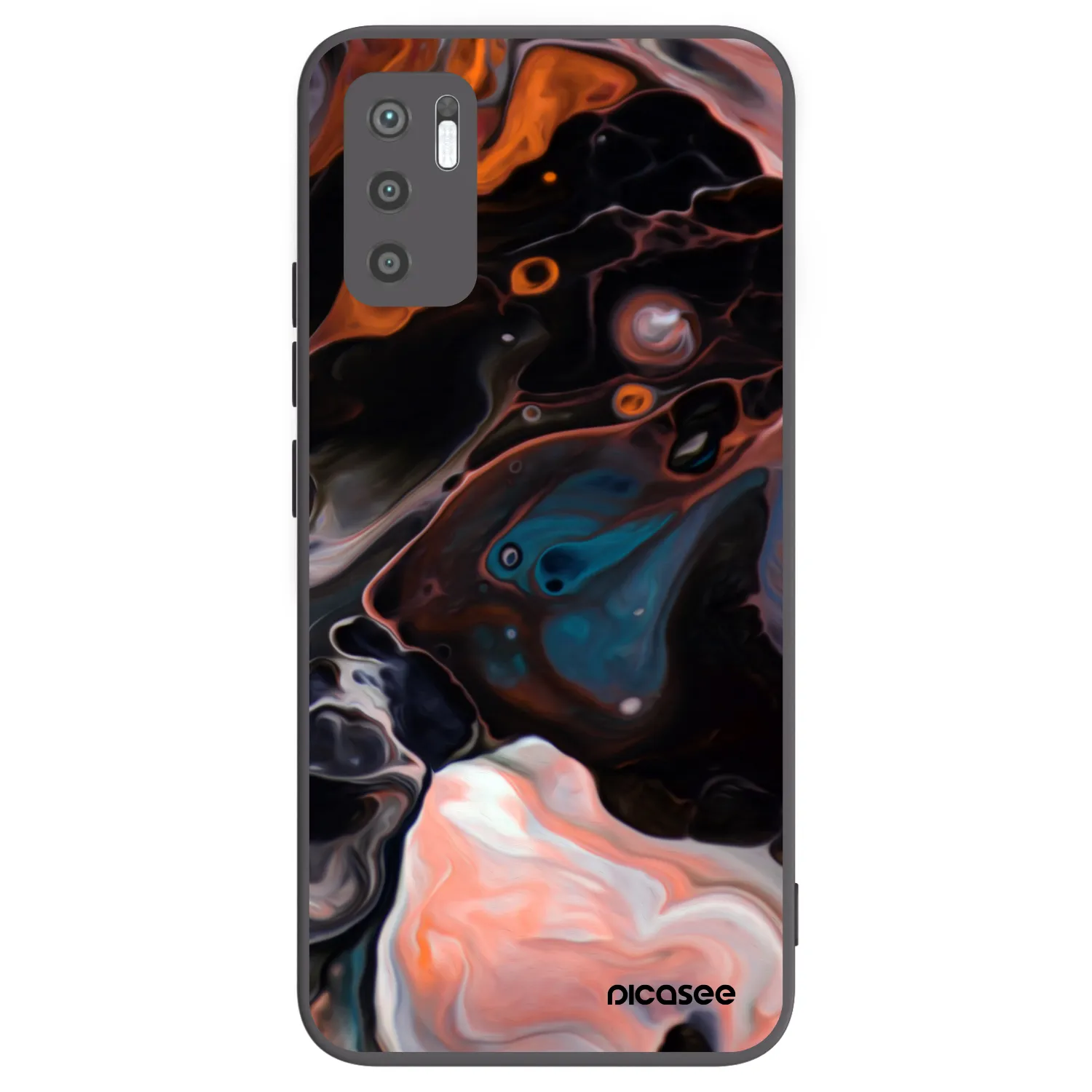 Picasee Xiaomi Redmi Note 10 5G Hülle - Schwarzes Silikon - Cream