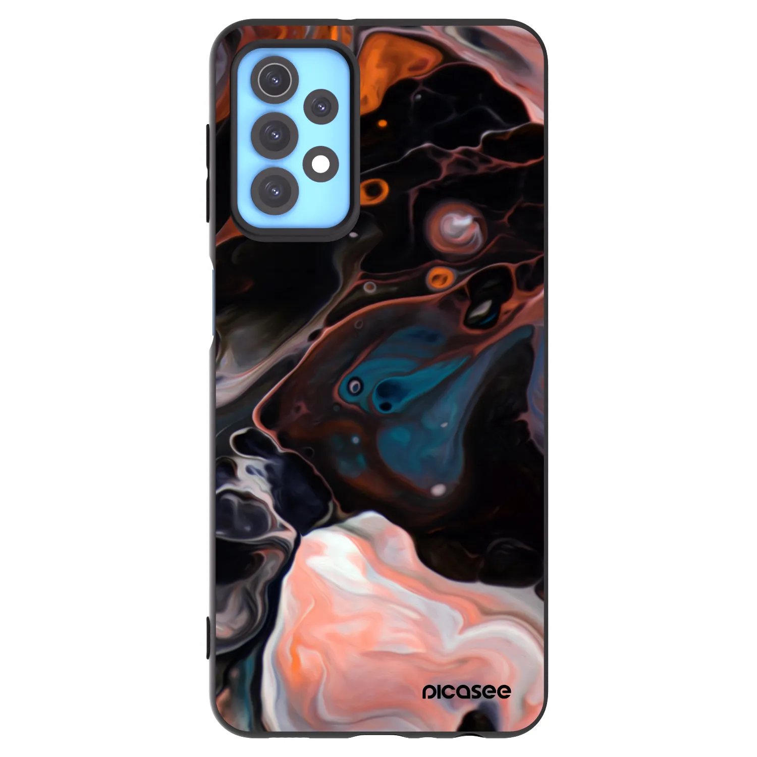 Picasee Samsung Galaxy A32 4G SM-A325F Hülle - Schwarzes Silikon - Cream
