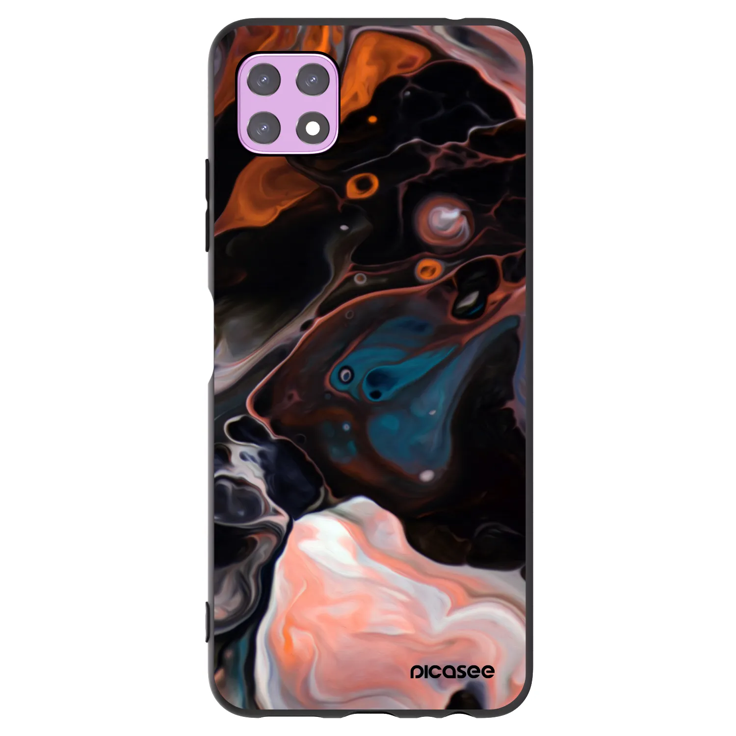 Picasee Samsung Galaxy A22 A226B 5G Hülle - Schwarzes Silikon - Cream