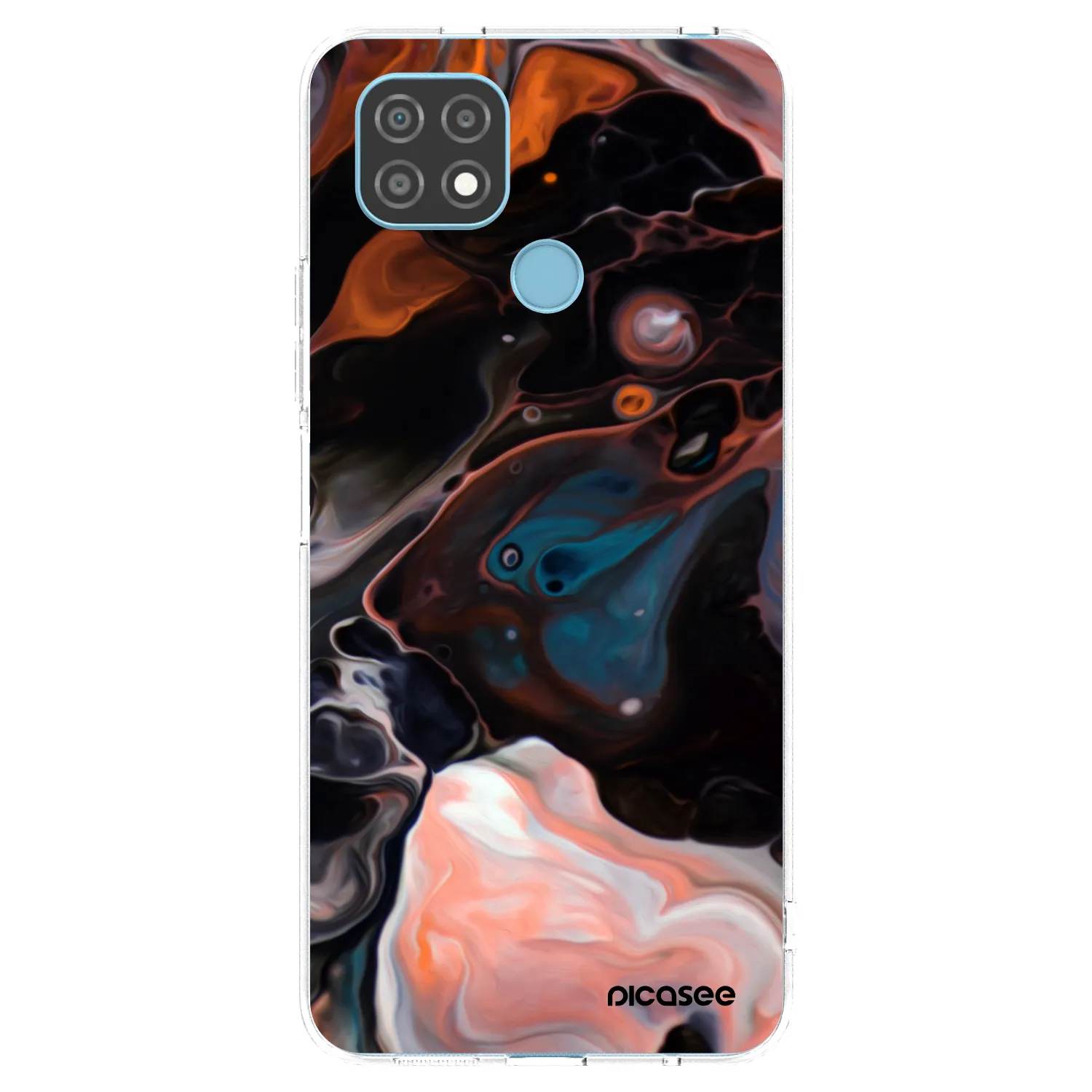 Picasee Realme C21 Hülle - Transparentes Silikon - Cream