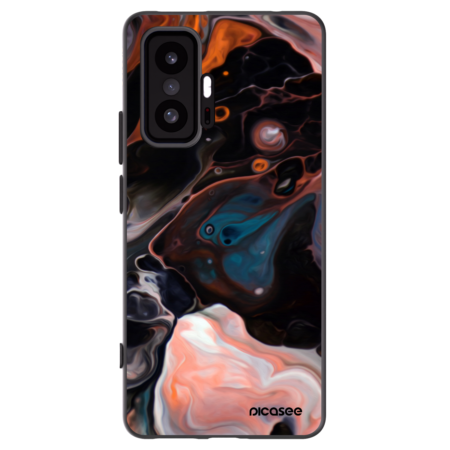 Picasee Xiaomi 11T Hülle - Schwarzes Silikon - Cream