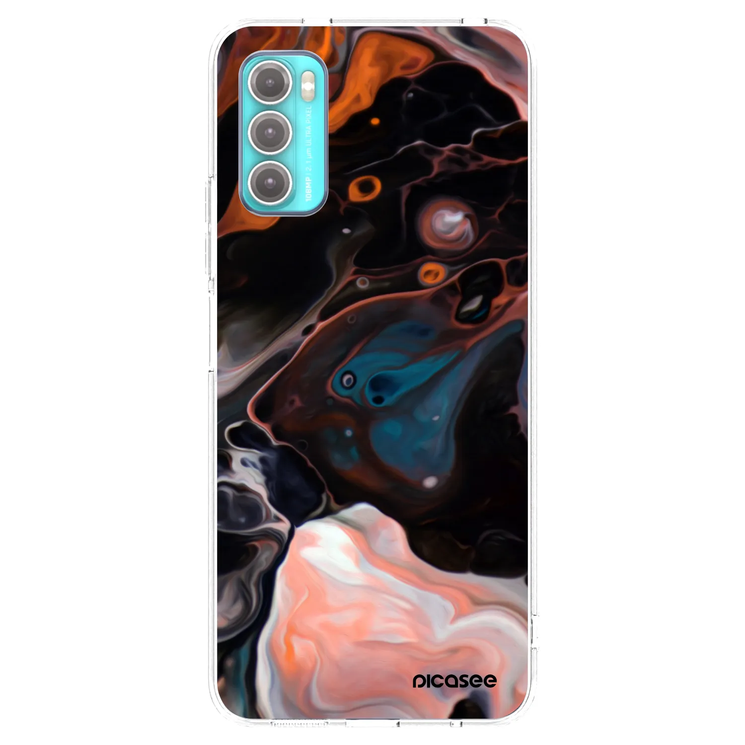 Picasee Motorola Moto G60 Hülle - Transparentes Silikon - Cream