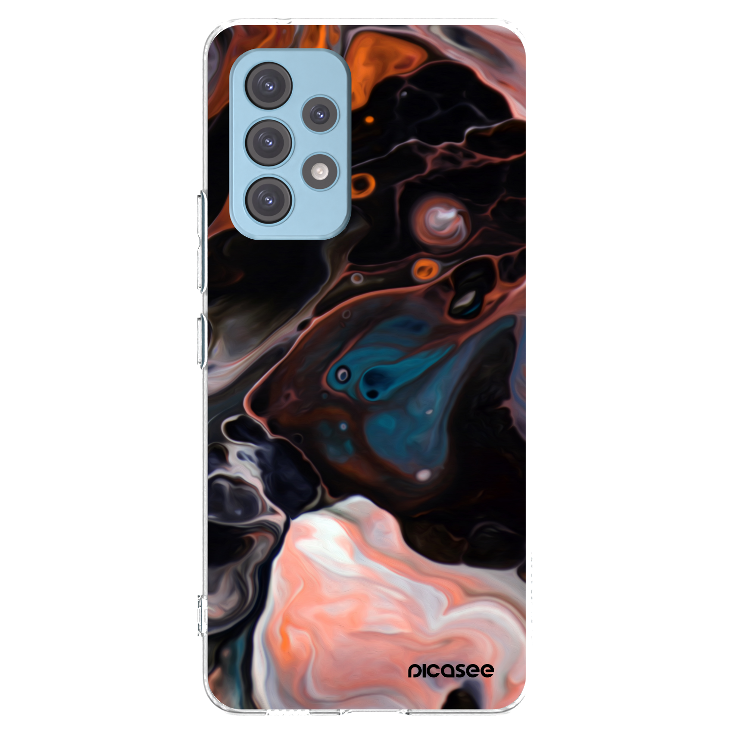 Picasee Samsung Galaxy A53 5G A536 Hülle - Transparentes Silikon - Cream