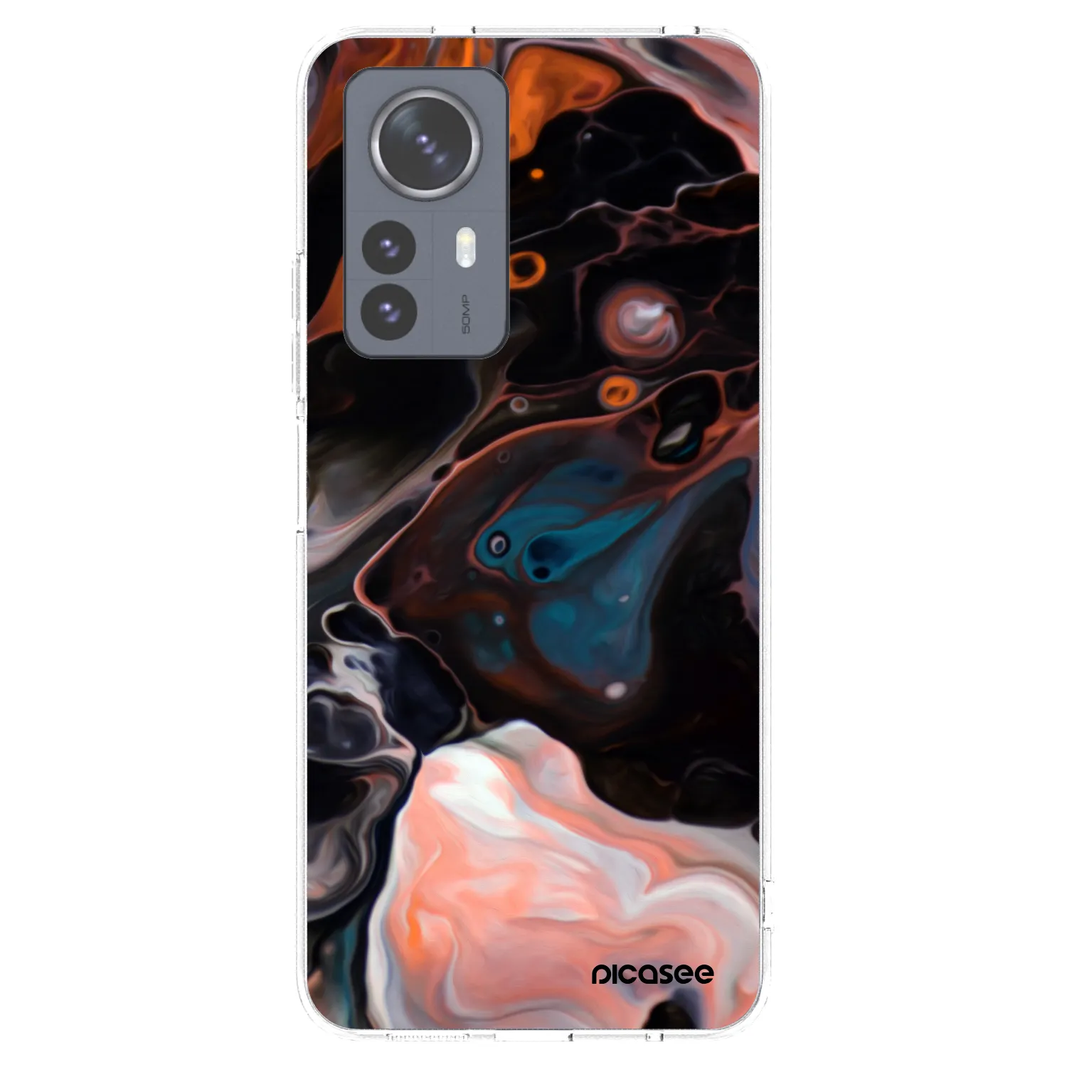 Picasee Xiaomi 12 Pro Hülle - Transparentes Silikon - Cream