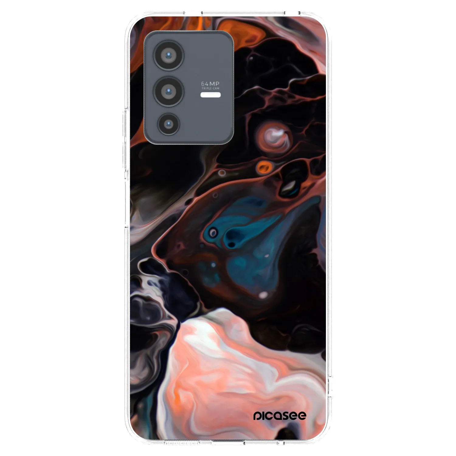 Picasee Vivo V23 5G Hülle - Transparentes Silikon - Cream