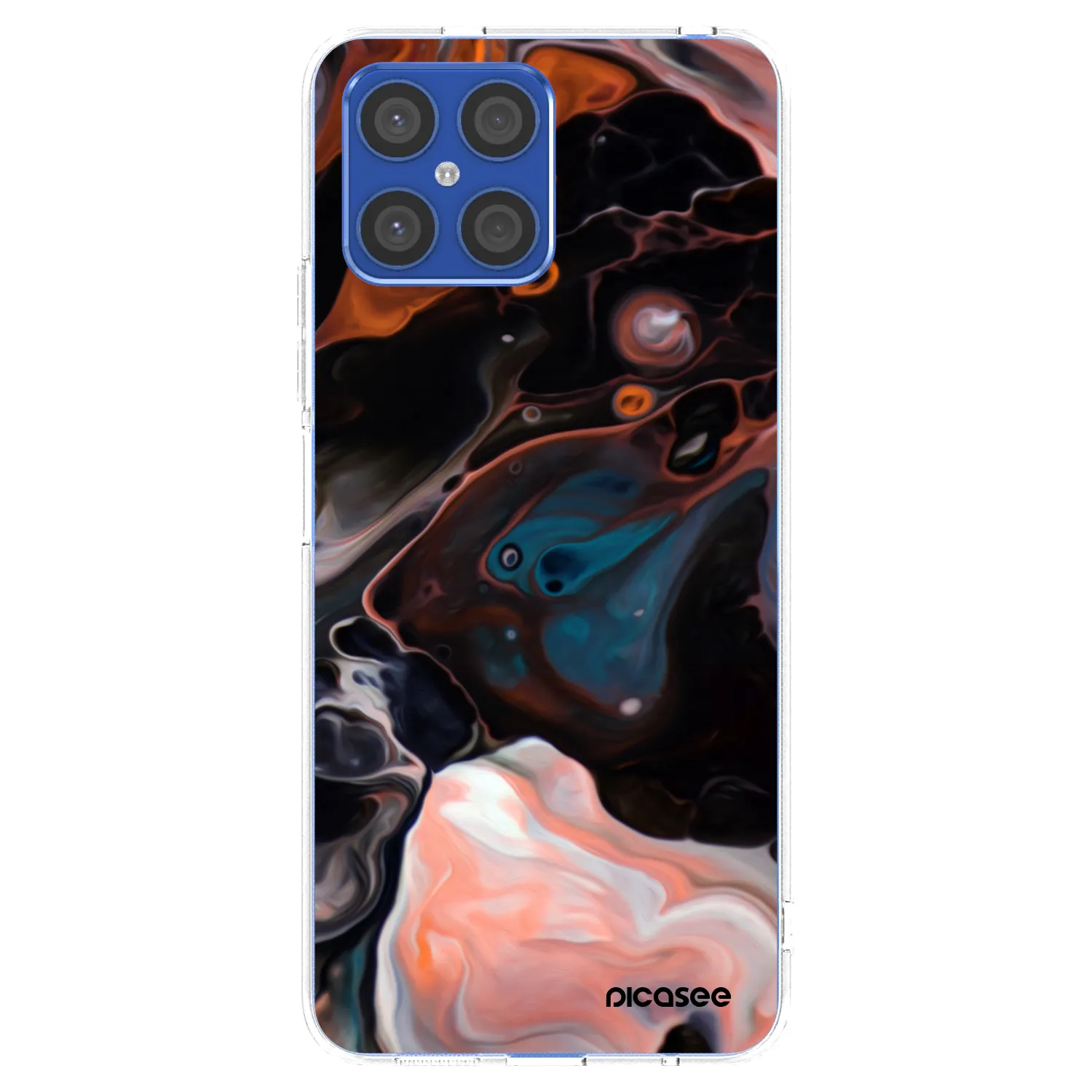 Picasee Honor X8 4G Hülle - Transparentes Silikon - Cream