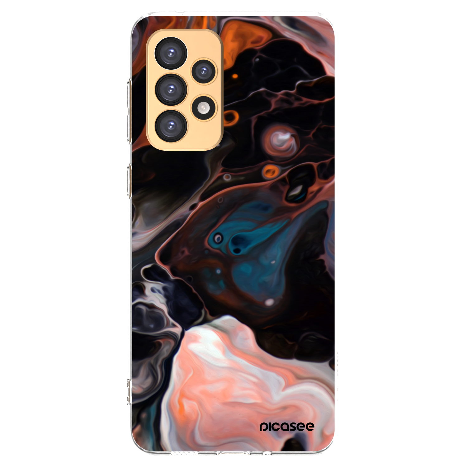 Picasee Samsung Galaxy A33 5G A336 Hülle - Transparentes Silikon - Cream