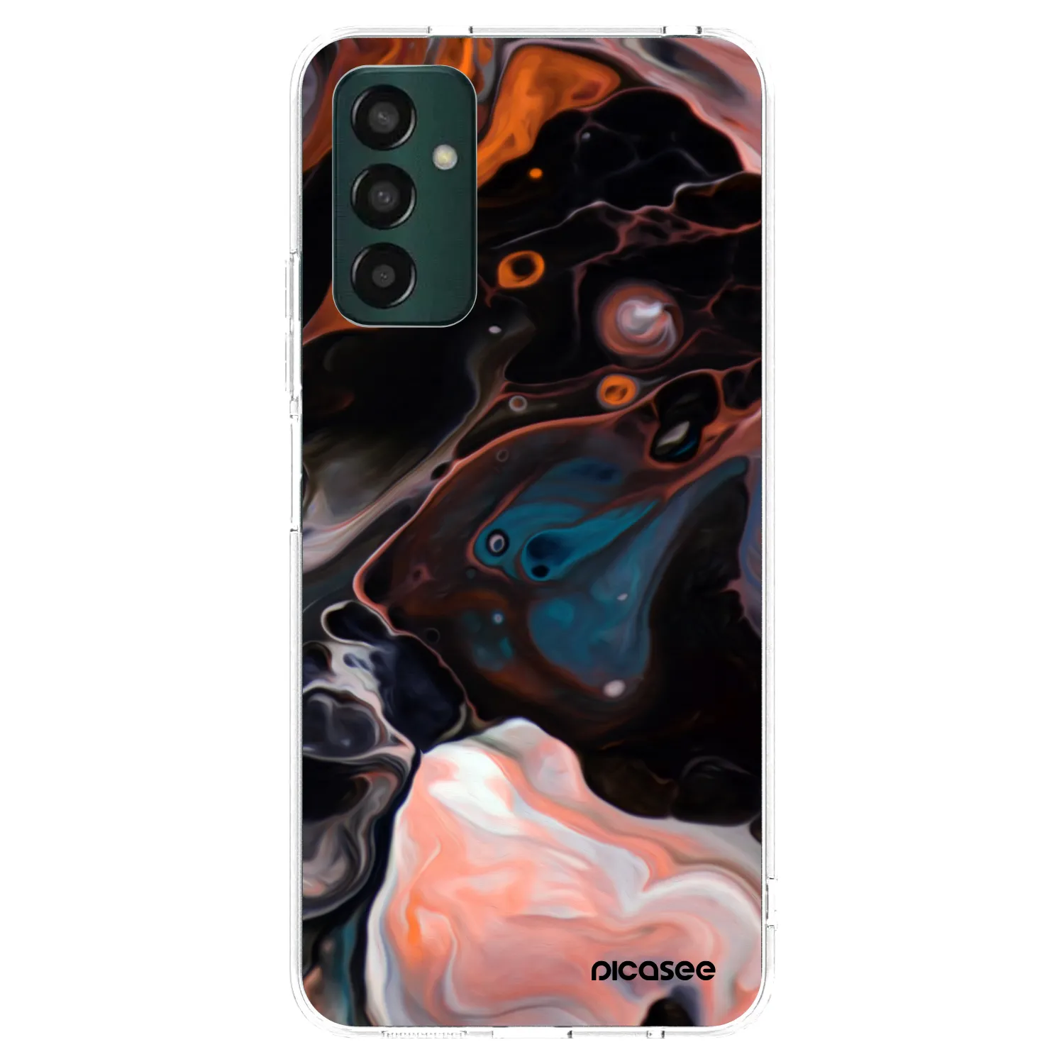 Picasee Samsung Galaxy M13 M135F Hülle - Transparentes Silikon - Cream