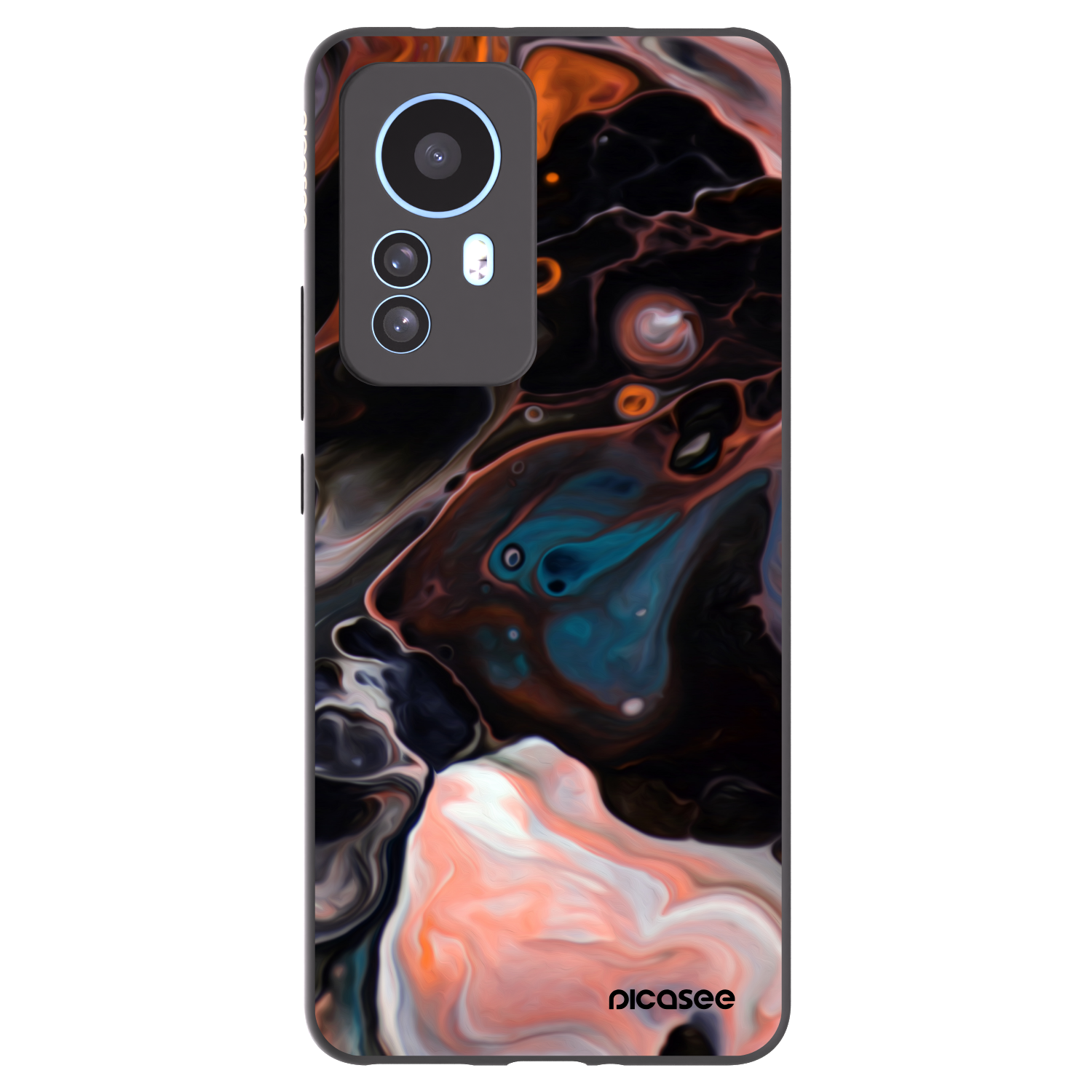 Picasee Xiaomi 12T Hülle - Schwarzes Silikon - Cream
