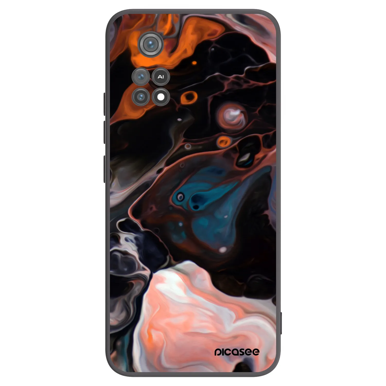 Picasee Xiaomi Poco M4 Pro Hülle - Schwarzes Silikon - Cream