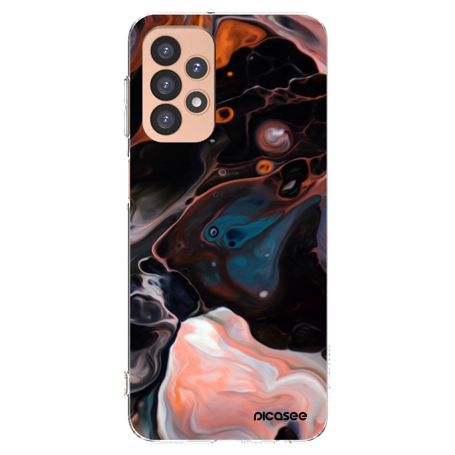 Picasee Samsung Galaxy A23 A236B 5G Hülle - Transparentes Silikon - Cream