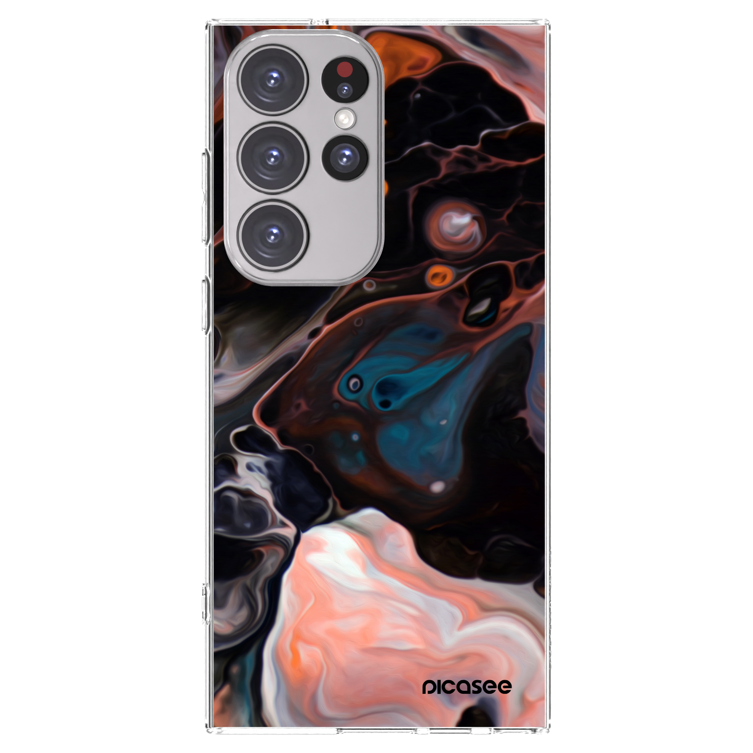 Picasee Samsung Galaxy S23 Ultra 5G Hülle - Transparentes Silikon - Cream