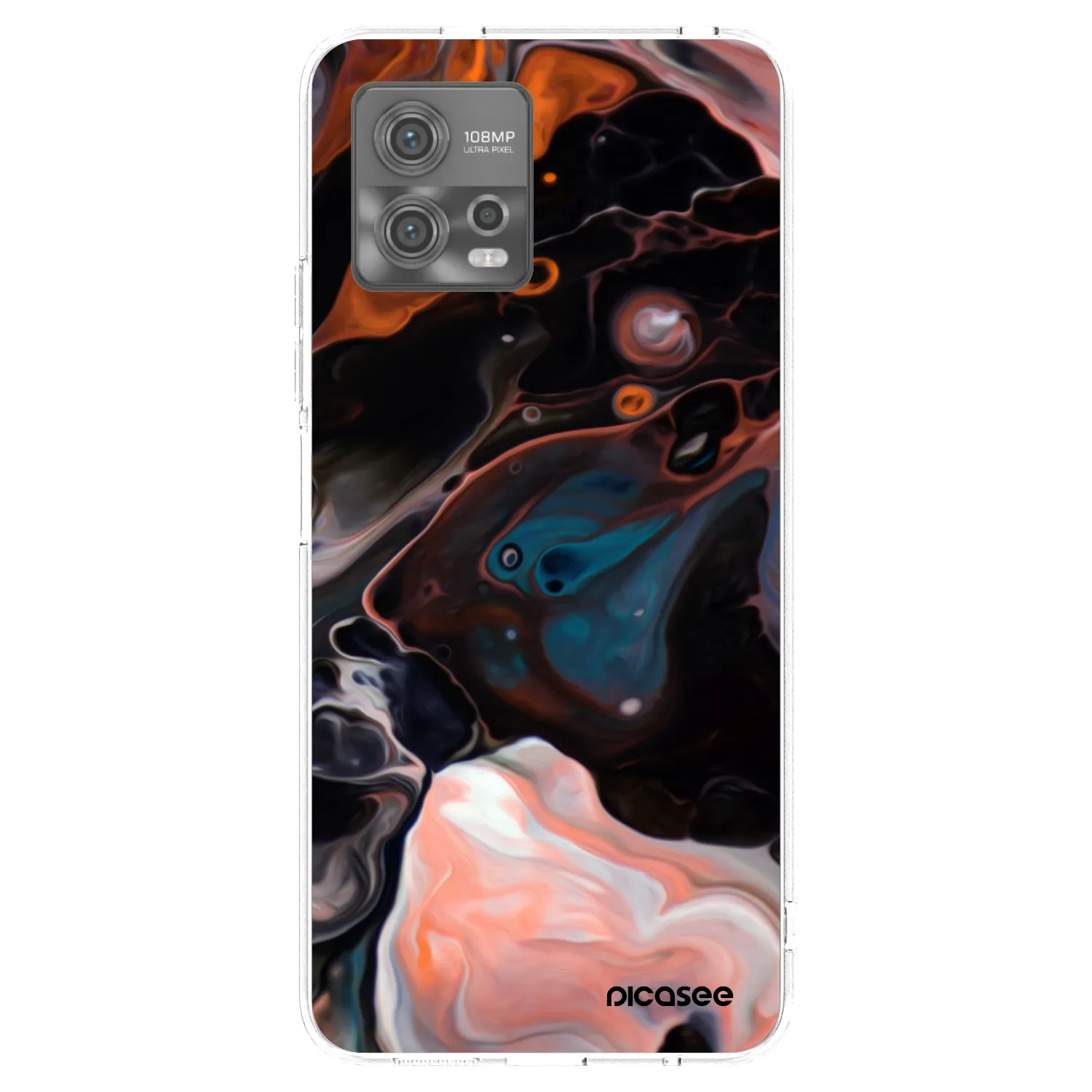 Picasee Motorola Moto G72 Hülle - Transparentes Silikon - Cream