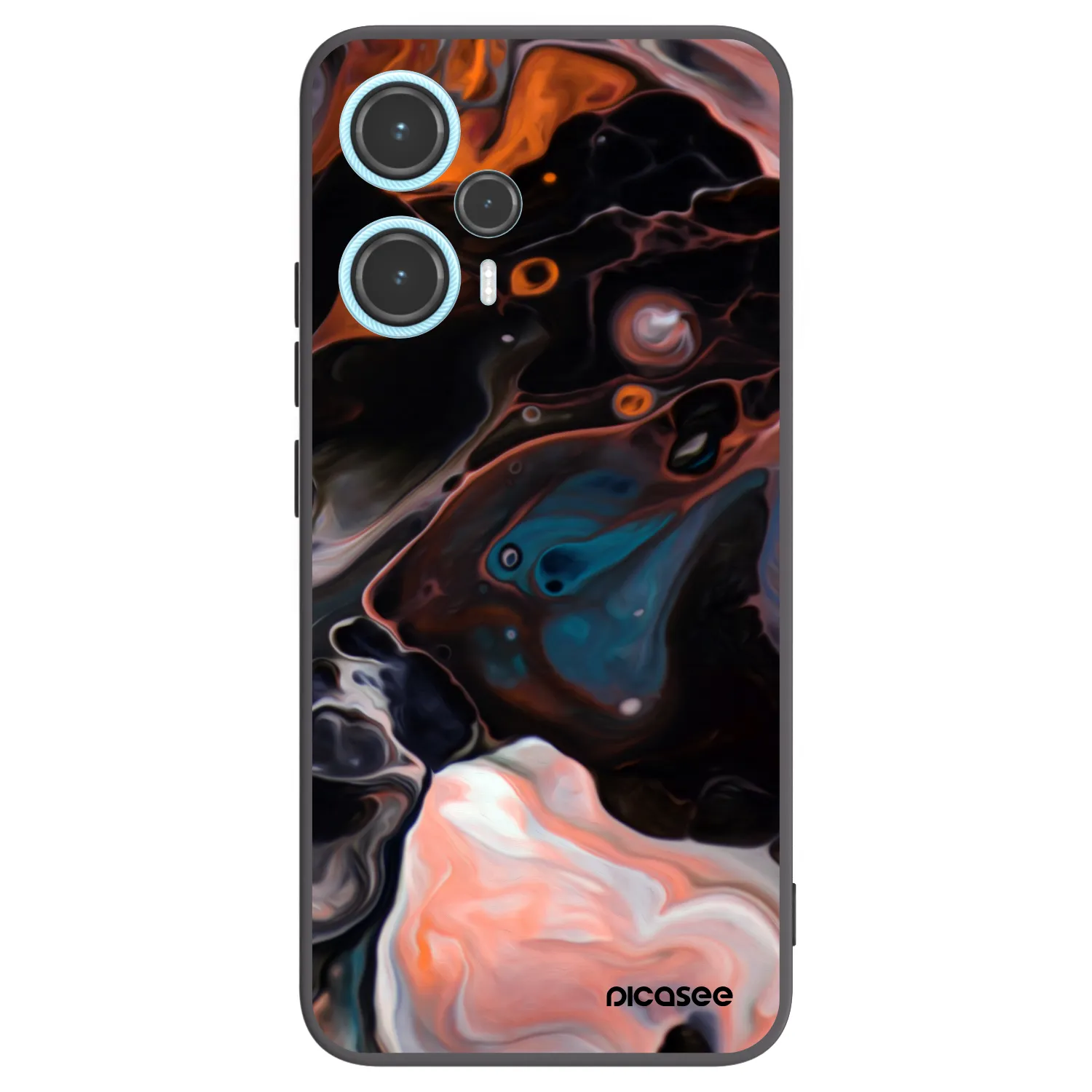 Picasee Xiaomi Poco F5 Hülle - Schwarzes Silikon - Cream