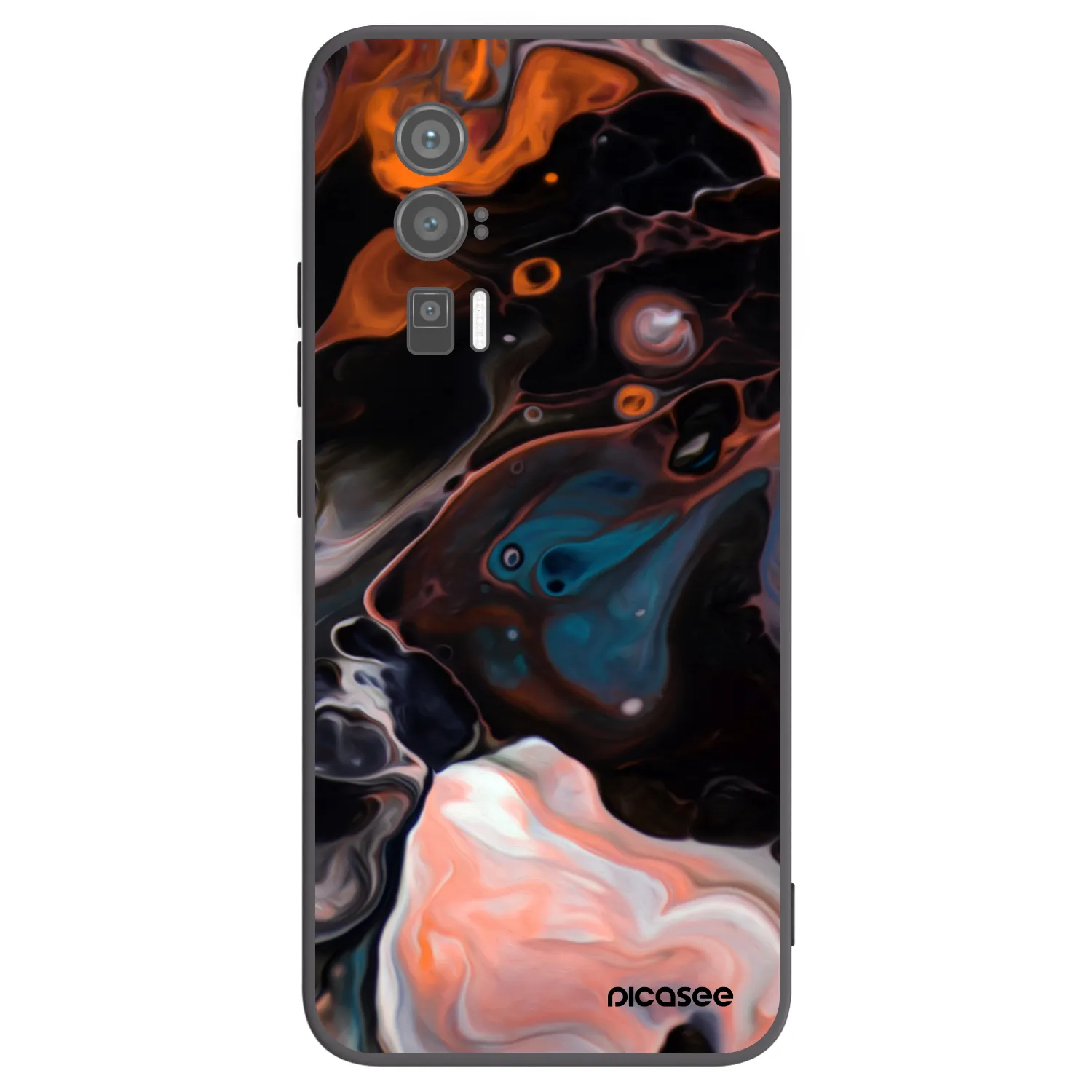 Picasee Xiaomi Poco F5 Pro 5G Hülle - Schwarzes Silikon - Cream